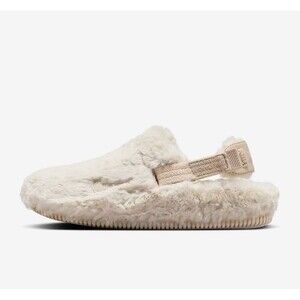 Nike Calm Mule SE NA 'Sanddrift Fur' Beige FZ3119-100 Women's Size 9 NEW